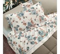 Gabel Lenzuolo flanella cotone d'inverno chloe ottanio matrimoniale (sopra lenzuolo 240x285 +lenzuolo inferiore con angolo 175x200+ 2 federe)