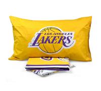 Lenzuola Lakers giallo singolo Completo Letto Basket NBA una piazza cotone 100%