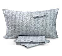 Lenzuola Laura Biagiotti Clair Grigio matrimoniale completo letto puro cotone