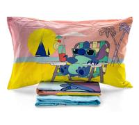 Lenzuola Lilo & Stitch singolo completo letto una piazza puro cotone 100%