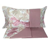 Lenzuola Matrimoniale 2 piazze in Cotone Maestri Cotonieri con Quattro FEDERE Cherie rosa