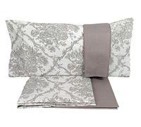 Lenzuola Matrimoniale 2 piazze in Cotone Maestri Cotonieri con Quattro FEDERE Ottocento beige