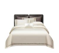 Lenzuola matrimoniali e copripiumino Xinjiang in cotone a fibra lunga a 140 capi, letto cavo di fascia alta, quattro pezzi, set di biancheria da letto artigianale di lusso leggero, 4 set di lenzuola