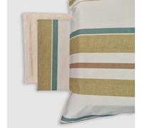 Lenzuola matrimoniali in percalle SOMMA righe color essenza Coralie