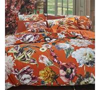 Lenzuola matrimoniali in raso effetto copriletto ESSENZA Filou Caramel