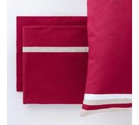 Lenzuola Matrimoniali puro Cotone Tinta Unita completo letto linea oro da vinci