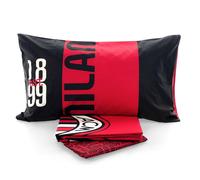 Lenzuola Milan Singolo Piazza e Mezza Completo Letto ufficiale Puro Cotone 100%