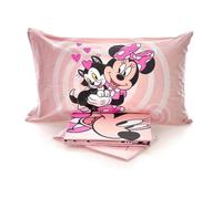 Lenzuola Minnie Disney singolo completo letto una piazza puro cotone 100%