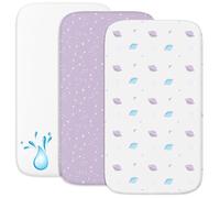 Lenzuola Next To Me 3-in-1 - Lenzuola Culla Cododo con Angoli (Set da 2) + 1 Coprimaterasso Impermeabile con Elastico - 50 x 83 cm - Per Culla Co-sleeping, Lettino - Bimbo e Bimba - Spazio
