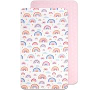Lenzuola Next To Me Per Culla Co-sleeping 100% Cotone (90 x 55 cm, Arcobaleno)