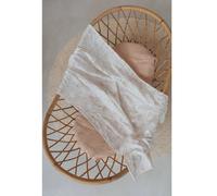 BAMBOOM Lenzuola Per Culla/carrozzina 75x100cm Con Federa Nude Old Pink