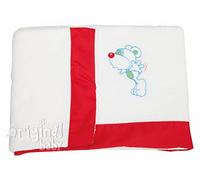 Lenzuola per culla da bebè, in pile, misura standard 60 x 120 cm, lenzuolo con angoli regolabile, federa per cuscino e lenzuolo superiore, colore: corallo