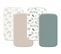 Lenzuola per culla da comodino per bambini maschi e femmine, compatibili con Mika Micky, Baby Delight, Dream On Me, AMKE e altri materassini per culle di dimensioni comprese tra 17-21 pollici di largh