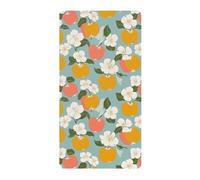 Lenzuola per culla in cotone comode traspiranti con frutta paradisiaca verde chiaro ragazzo ragazza lenzuolo per culla per asilo nido 1 confezione para ni?o 52 x 28