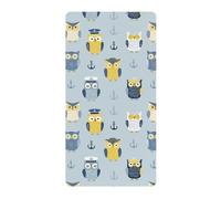 Lenzuola per culla in cotone comode traspiranti divertenti oceano gufo blu culla lenzuolo per culla per nursery 1 confezione cuna de acolchonado 52 x 28