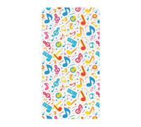 Lenzuola per culla in cotone morbido elastico astratto nota musicale ragazzo ragazza culla lenzuolo per nursery Decor 1 confezione de Algodon para cuna 52x28