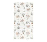 Lenzuola per culla in cotone morbido elastico divertente girasole e ape ragazzo ragazza lenzuolo per culla per asilo nido 1 confezione sabanas para cuna 39x27