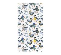 Lenzuola per culla in cotone per neonati e ragazze, morbide, indaco giocoso, germano reale, bianco, lenzuolo per culla per la cameretta dei bambini, 1 confezione decoracion para cuna de 52 x 28