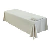 Lenzuola per Lettino da Massaggio, Coprilettino da Massaggio Traspirante con Foro per il Viso, Lenzuola di Bellezza Riutilizzabili Lavabili Delicate sulla Pelle per Saloni e Spa, Cachi