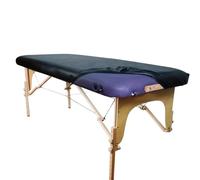 Lenzuola Per Lettino Da Massaggio - Set Di Lenzuola Per Massaggio Spa Pu Impermeabile, Lenzuolas Con Angoli Copri Lettino Da Massaggios Riutilizzabile Lavabile 195x90x18 Cm (Nero)