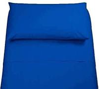 LENZUOLA Set Completo 100% Cotone 1 PIAZZA E MEZZA Tinta Unita Vari Colori Sotto sopra + FEDERA Offerta … (BLUE NAVY)