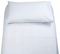 LENZUOLA Set Completo 100% Cotone 1 PIAZZA E MEZZA Tinta Unita Vari Colori Sotto sopra + FEDERA Offerta … (BIANCO)