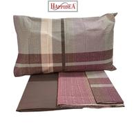 Completo Lenzuola Singola Flanella Cinnamon Rosa Happidea