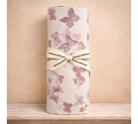 Lenzuola Singole completo in puro cotone Farfalle a primavera Rosa