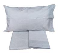 Lenzuola Singolo, 1 piazza e mezza, Matrimoniale completo set letto 100% Cotone VIA ROMA 60 MAE' (Singolo, 1 piazza, SKIN Perla)