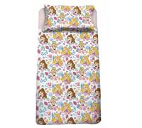 Lenzuola Singolo Disney Principesse Cenerentola Belle Rapunzel 100% Cotone