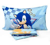 Lenzuola Sonic The Hedgehog singolo completo letto una piazza puro cotone 100%
