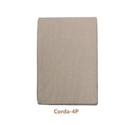 Bassetti - Lenzuolo sotto con angoli piazza e mezza POP COLOR cm. 125x200 col. 4P Corda 100% cotone