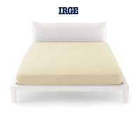 Lenzuola Sotto Irge Singolo/Matrimoniale Con Angoli In Tinta Unita 100% Cotone