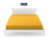 Lenzuola Sotto Irge Singolo/Matrimoniale Con Angoli In Tinta Unita 100% Cotone