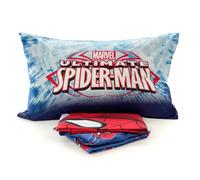 Lenzuola Spiderman 100% cotone completo letto singolo Marvel Uomo Ragno
