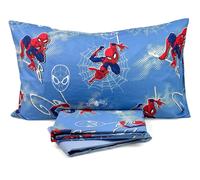 Lenzuola Spiderman completo letto Marvel una piazza e mezza puro cotone 100%