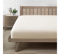 Lenzuola Una Piazza e Mezza con Angoli 120, Lenzuolo in Premium Microfibra Certifié Oeko-TEX®, Lenzuolo Confortevole Morbido Traspirante Beige 120x190/200 H30 cm