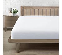 Lenzuola Una Piazza e Mezza con Angoli 135, Lenzuolo in Premium Microfibra Certifié Oeko-TEX®, Lenzuolo Tinta Unita Bianco 135x190/200 H30 cm