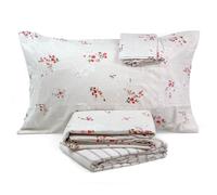 Lenzuola Zucchi Flanella invernale matrimoniale 2 piazze Chantal Rosso cotone