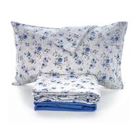 Lenzuola Zucchi Flanella invernale matrimoniale 2 piazze Sweetness Blu cotone