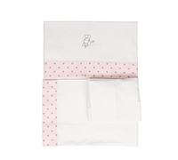 Lenzuolo 100% cotone, ipoallergenico, traspirante ed ecologico. Morbido al tatto. 3 pezzi (lenzuolo, lenzuolo con angoli regolabili e cuscino). 100% produzione Spagna. (Rattita Presumuta, Culla 60 x