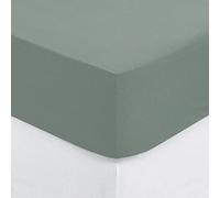 Lenzuolo a pieghe in cotone verde celeste 90x190cm