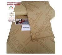 Lenzuolo completo BORBONESE cm. 290 x 260 modello copriletto colore cammello