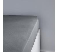 Lenzuolo con angoli, 140 x 190 cm, 2 persone, in jersey essenziale, acciaio, grigio