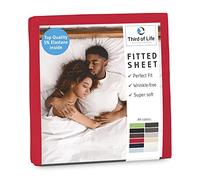 Lenzuolo con angoli 60x120 cm BENE I Particolarmente morbido e senza pieghe I Traspirante, senza pelucchi e molto elastico I Progettato in Germania I rosso ciliegia