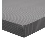 Lenzuolo con angoli con angoli con stampa in lyocell, Anatole, 160 x 200 cm, Origin, Grigio