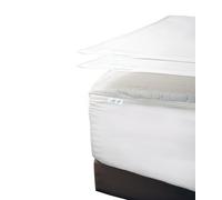 Lenzuolo con angoli con cerniera, include 1 lenzuolo con angoli + 2 lenzuola con cerniera, facile da maneggiare, non si stacca, lenzuolo con angoli in cotone 600 fili, tasca profonda 45,7 cm, per