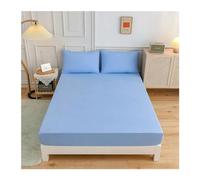 Lenzuolo Con Angoli Coprimaterasso con angoli in poliestere solido 1pc quattro angoli con lenzuolo con fascia elastica (senza federe)(B,90x200x27cm)