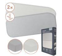 Lenzuolo con angoli culla passeggino 70x28 set di 2 lenzuola in bambù senza s...