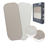 Lenzuolo con angoli culla passeggino 70x28 set di 2 lenzuola in bambù senza s...
